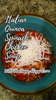 Italian Quinoa Spinach Chicken Soup